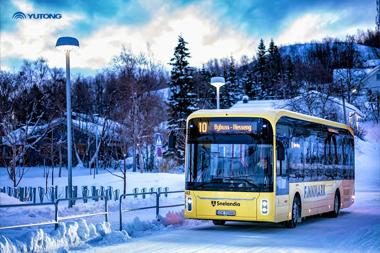 Yutongin täyssähköbussi saapuu napapiirille